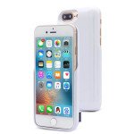Wholesale iPhone 8 Plus / 7 Plus / 6s Plus / 6 Plus Dual Portable Power Charging Cover 7200 mAh (White)
